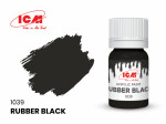 Acrylic paint ICM, Rubber Black 12ml