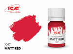 Acrylic paint ICM, Red Matt, 12ml