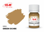 Acrylic paint ICM, Green Ochre, 12ml