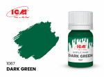 Acrylic paint ICM, Dark Green, 12ml