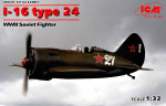 WWII Soviet Fighter I-16, type 24