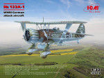 Hs 123A-1 WWII German attack aircraft