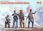 American Civil War Confederate Infantry (4 figures)
