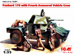 Panhard 178 with French armoured vehicle crew