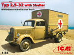 Typ 2,5-32 with shelter, WWII German ambulance