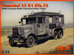 Henschel 33 D1 Kfz.72 WWII German radio communication truck