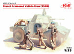 French armored car crew, 1940 (4 figures)