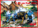 7,62cm Pak 36r gun with German crew
