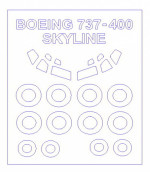 Mask for Boeing 737 -300 / 400 / 500 and wheels masks