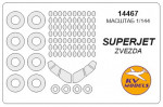 Mask 1/144 Superjet-100 and wheels masks