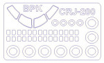 Mask for CRJ-100/200 + wheels masks (BPK Models)