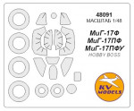 Mask for MiG-17F/PF/PFU + wheels, Hobby Boss kit