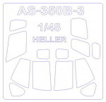 Mask for helicopter AS 350 B3 "Everest", Heller kit