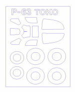 Mask for P-63 Kingcobra and wheels masks (Toko)