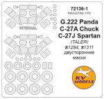Mask 1/72 for G.222 Panda/C-27A Chuck/C-27J Spartan