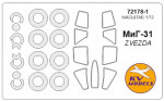 Mask for MiG-31 and wheel masks (Zvezda)