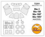 Mask for Mil Mi-1M and wheels masks (Amodel)