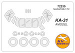 Mask for Ka-31 + wheels, Amodel kit