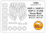 Mask for HUP-1 / HUP-2 / HUP-3 / H-25 + wheels, Amodel kit