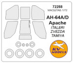 Mask for AH-64A/D Apache and wheels masks (Italeri)