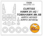 Mask for Curtis Hawk 81-A-2 and wheels masks (Airfix)