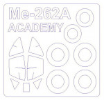 Mask for Me-262A-1a + wheels (Academy)