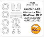 Mask for Gloster Gladiator and wheels masks (Airfix)