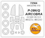 Mask for Bell P-39Q and wheels masks (Hobby Boss)