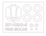 Mask for Bf-109 G-6 and wheels masks (Fine Molds)