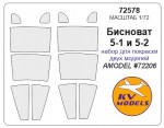 Mask for Вisnovat 5-1 and 5-2 (included masks for two models building) (Amodel)