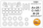 Mask for Antonov An-28 and wheels masks (Aeroplast)