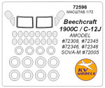 Mask for Beechcraft 1900C and wheels masks (Amodel)