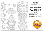 Mask for Fw-189A1/A-2 and wheels masks (ICM)
