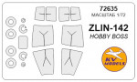 Mask for Zlin-142 and wheels masks (Hobby Boss)