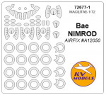 Mask for BAe Nimrod and wheels masks (Airfix)