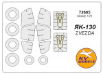 Mask for Yak-130 + wheels, Zvezda kit