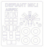 Mask for Boulton Paul Defiant Mk.I + wheels masks (for model produced 2015) (Airfix)