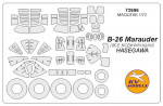 Mask for B-26 Marauder (all modifications) + wheels, Hasegawa kit