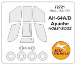 Mask for Kamov AH-64 Apache and wheels masks (Hobby Boss)