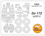 Mask 1/72 for Do-17Z + wheels masks for Airfix kit