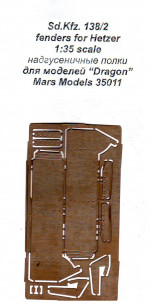 for Dragon kit  1/35 Mars Models # PE35011 Fenders for Sd.Kfz.138/2 Hetzer 