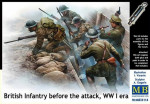 British infantry before attack, WWI era
