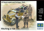 US Paratroopers and Civilians, 1945
