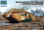 Mk I "Male" British tank, Somme battle, 1916