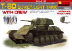 Soviet light tank T-80 with crew. Special Edition