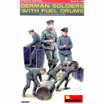 German soldiers with fuel drums. Special edition