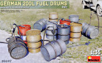 German 200l Fuel Drum Set WW2