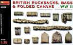 British rucksacks, bags & folded canvas WW2