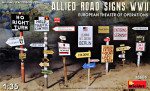 Allies Road Signs WWII. (European Theater Of Operations)