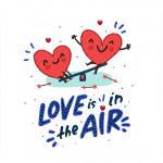 Embroidery kit "Love is in the air"